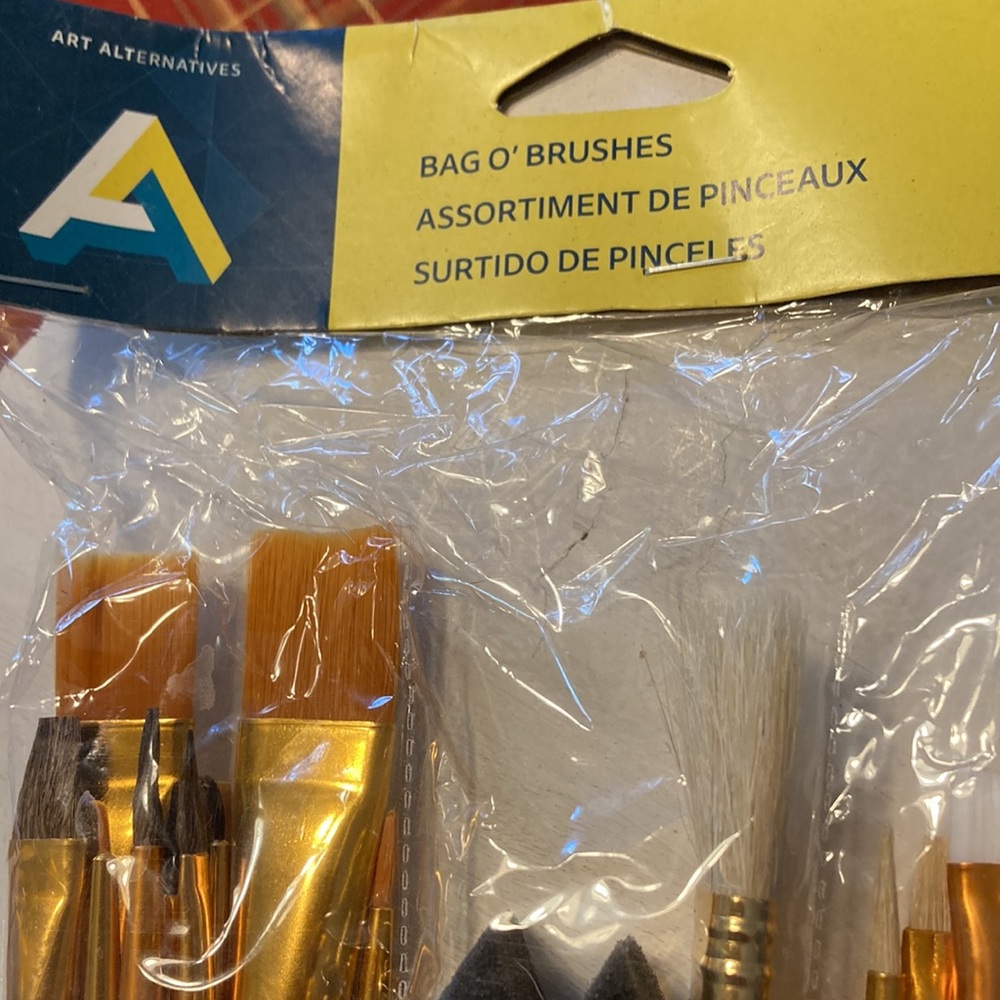 Art Alternatives Bag O’ Brushes 25 Brushes Special Effects Makeup New Paint - Picture 3 of 8
